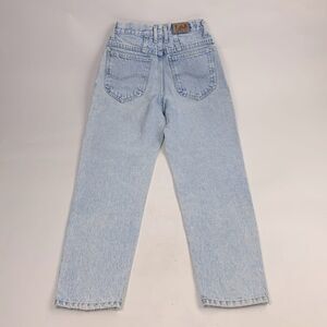 Vintage Lee Light wash denim tapered Jeans Size 7 medium Cotton Retro